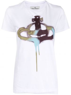 T-shirt con stampa Vivienne Westwood bianco