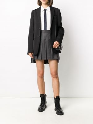 Jupe taille haute Thom Browne gris