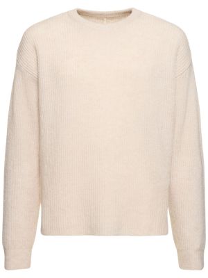 Suéter de lana de punto Sunflower blanco