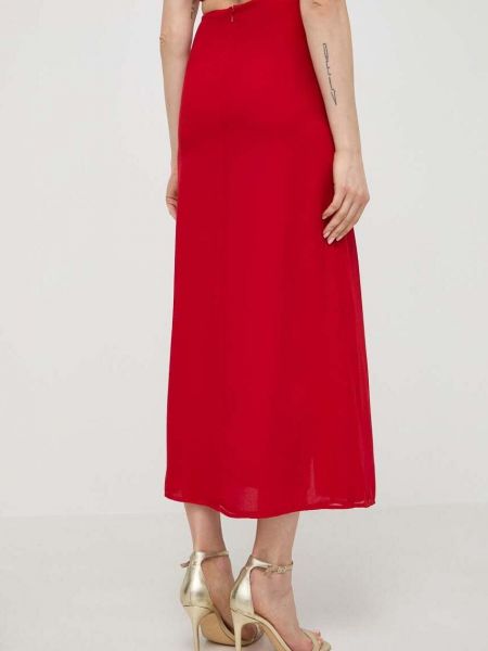 Midi sukně Bardot červené