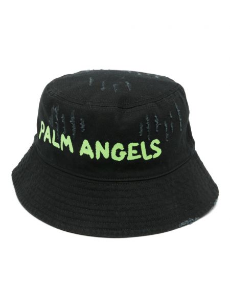 Distressed mütze mit print Palm Angels