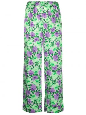 Pantaloni cu model floral cu imagine P.a.r.o.s.h. violet