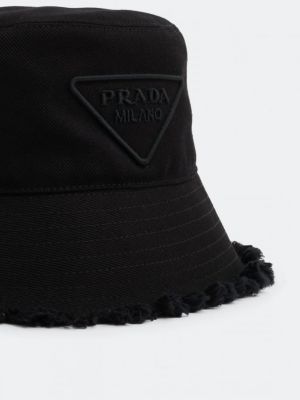 Однотонная шляпа Prada черная