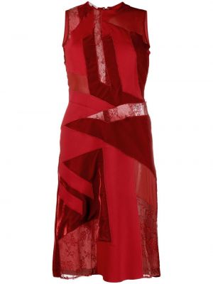 Večernja haljina bez rukava Stella Mccartney crvena