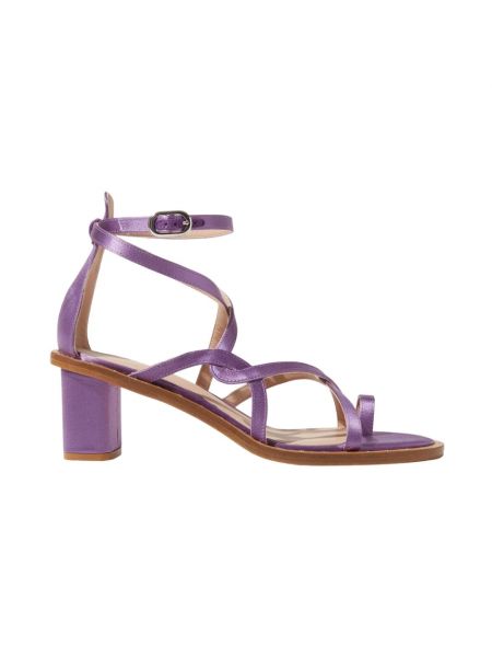 Sandales en soie Scarosso violet