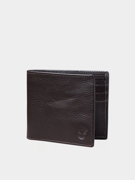 Шкіряний гаманець Timberland коричневий
