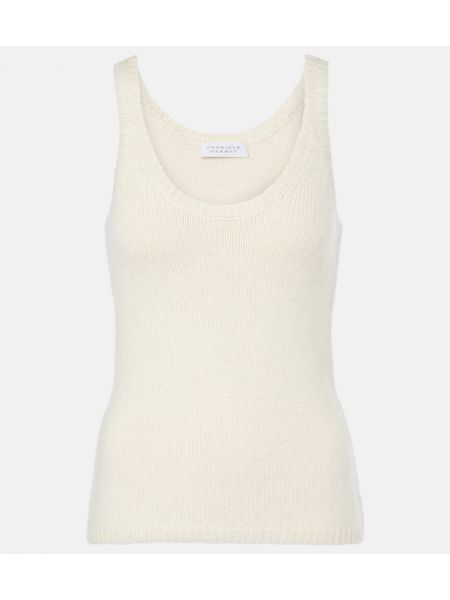 Strikke cashmere tank top Gabriela Hearst hvit