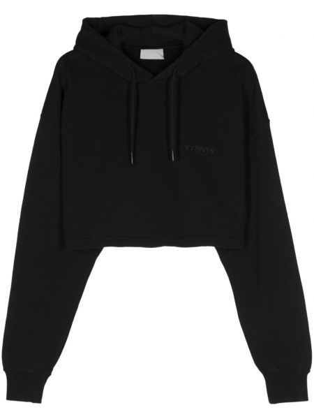 Sweat-shirt long brodé Vtmnts noir