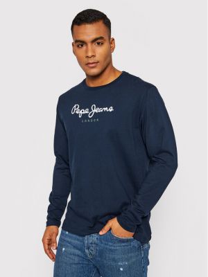 Džinsiniai marškiniai ilgomis rankovėmis Pepe Jeans mėlyna