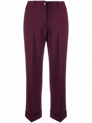 Pantalones de cintura alta Etro violeta