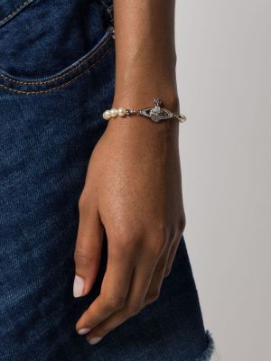 Armband mit perlen Vivienne Westwood silber