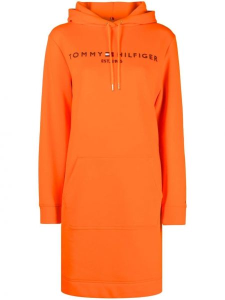 Huva klänning Tommy Hilfiger orange