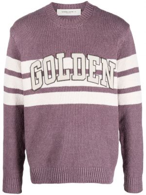 Sweat col rond en tricot col rond Golden Goose