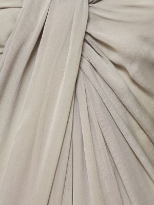Jedwabna sukienka długa Interior beżowa