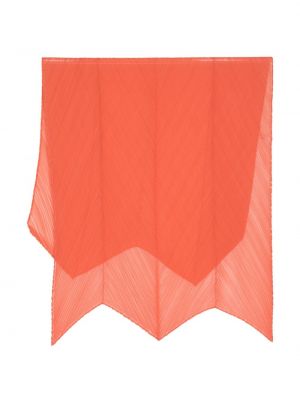 Плисиран прозрачен шал Pleats Please Issey Miyake оранжево