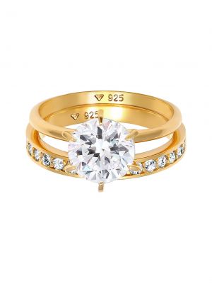 Prozirni prsten Elli zlatna