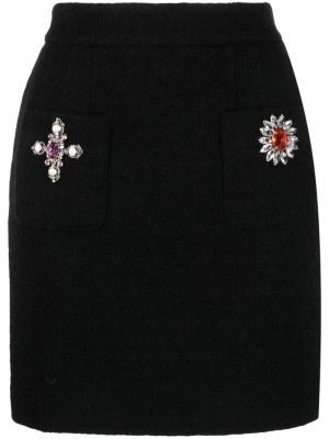 Krištáľová sukňa Moschino čierna
