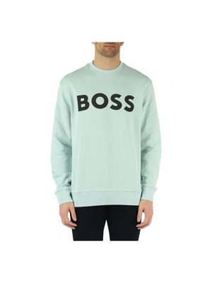 Sportliche sweatshirt Boss grün