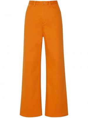 Bombažne hlače Lapointe oranžna