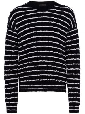 Sweter z kaszmiru w paski Prada