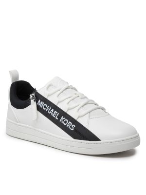 Sneakers με κορδόνια με φερμουάρ με δαντέλα Michael Michael Kors λευκό