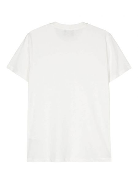 Kokvilnas t-krekls ar izšuvumiem Peuterey balts