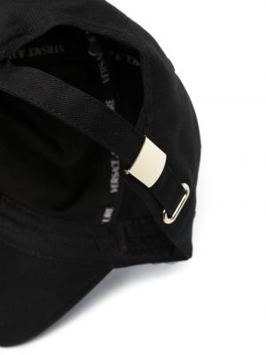 Cap aus baumwoll mit print Versace Jeans Couture schwarz