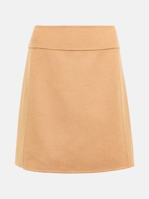 Vlněné mini sukně 's Max Mara hnědé