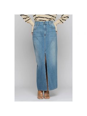 Spódnica jeansowa z kieszeniami Kocca niebieska