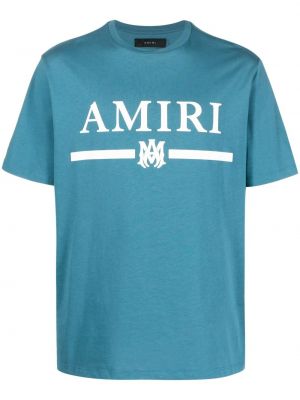 T-shirt aus baumwoll mit print Amiri blau