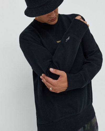 Superdry hanorac de bumbac barbati, culoarea negru, neted