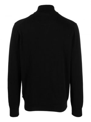 Haftowany sweter bawełniany Timberland czarny