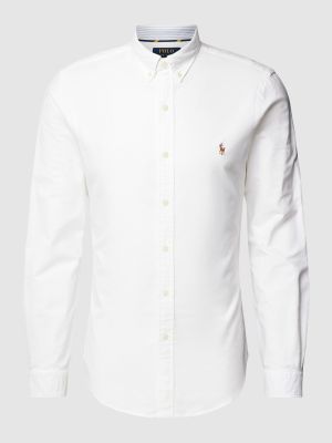 Koszula na guziki slim fit puchowa Polo Ralph Lauren biała