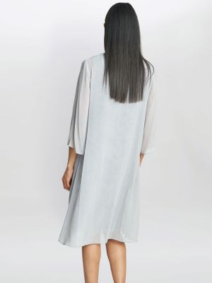 Шифоновое платье с вышивкой Gina Bacconi