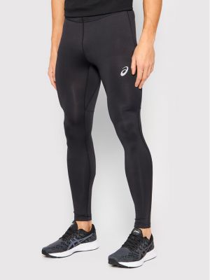 Slim fit běžecké kalhoty Asics černé