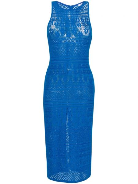 Коктейлна рокля Patrizia Pepe синьо