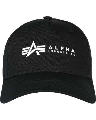 Cappello con visiera Alpha Industries nero