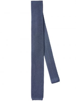 Cravată de mătase Brunello Cucinelli albastru