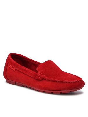 Mokasíny s hvězdami Big Star Shoes červené