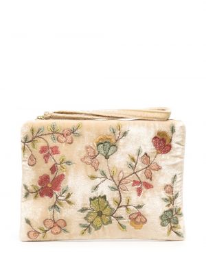 Kvetinová zamatová hodvábna peňaženka Anke Drechsel