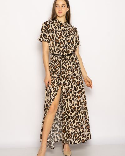 Плаття максі леопардове Time Of Style