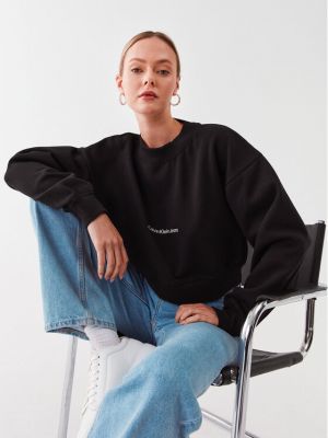 Pulóver Calvin Klein Jeans fekete