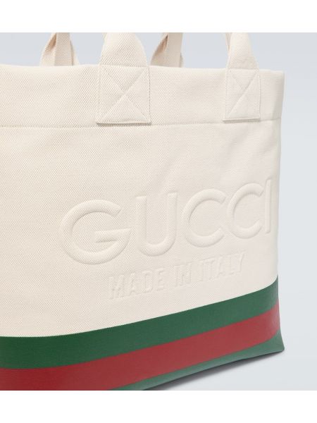Borsa shopper Gucci bianco