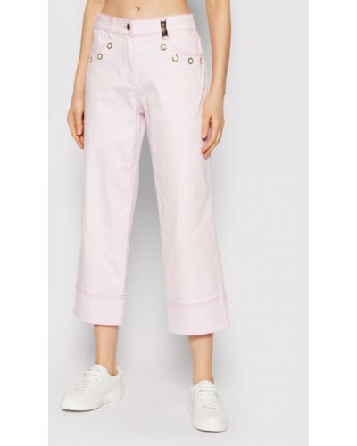Voľné priliehavé džínsy s rovným strihom Sportalm ružová