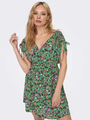 Mini robe à motif mélangé Only vert