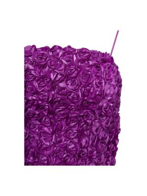 Crop top de flores Rotate Birger Christensen violeta