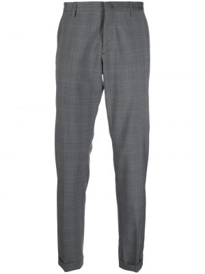 Pantaloni dritti a quadri Paul Smith grigio