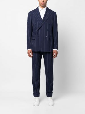 Woll anzug mit geknöpfter Polo Ralph Lauren blau