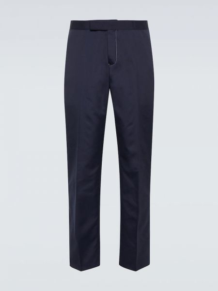 Spodnie klasyczne z niską talią bawełniane Thom Browne