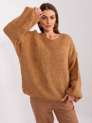 Oversized pletený sveter Fashionhunters